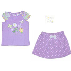 Gymboree Girls Skirt Pocketful of Posies Tee 18-24
